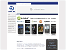Tablet Screenshot of notifylink.londonweb.net
